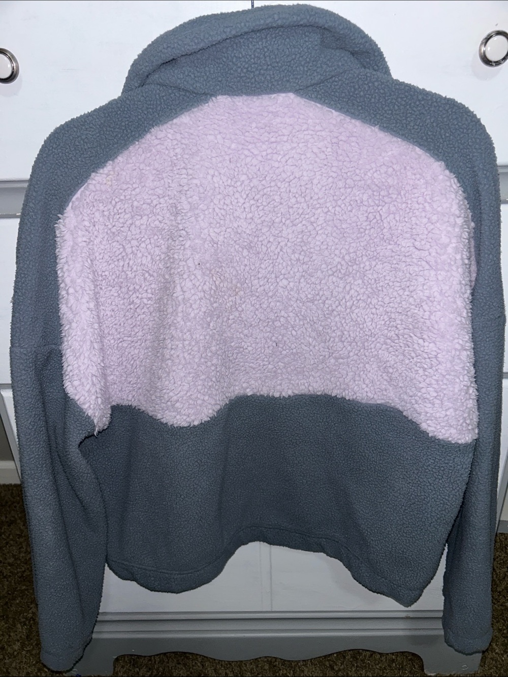 Columbia Women’s Lodge Sherpa Fleece Colorblock Pullover Sweater Size Large - Picture 4 of 4